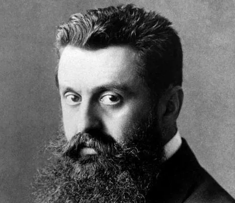 Porträt von Theodor Herzl, dem Begründer des politischen Zionismus.