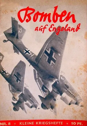 Zeitschriftencover: Zwei Kampfflugzeuge der Luftwaffe im Sturzflug.