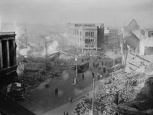 Die zerstörte Innenstadt von Coventry