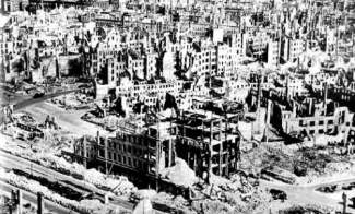 Zerstörte Innenstadt von Dresden