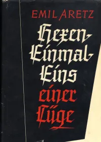Das Buchcover ist überwiegend schwarz, der Titel und der Name des Autors sind in roter und weißer Fakturschrift gedruckt.