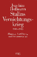 Hoffman, Vernichtungskrieg, Buchcover