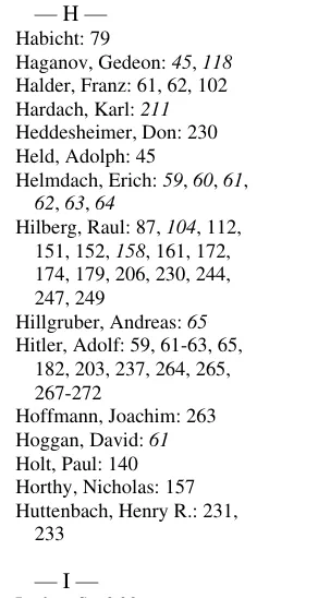 Heinrich Himmler und Reinhard Heydrich fehlen in Sannings Buch.